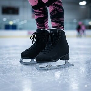 Jackson Mystique 1595 Figure Skates Ultima Mark II Blades Black Kids 11 **NEW**